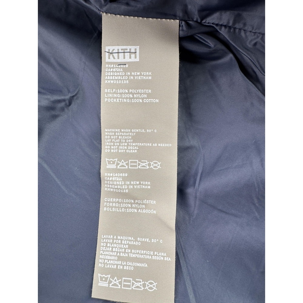 Kith & Kin Pinehurst Jacket Mens Small Blue Sherpa Fleece Paisley Bomber Snap - Picture 11 of 12